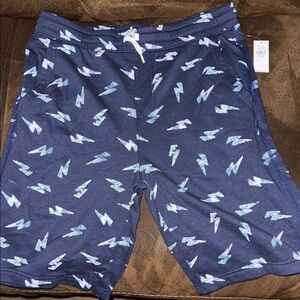 Old Navy Kids Navy Blue Lightning Bolt Shorts
